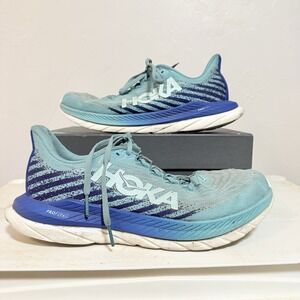 Hoka One One Womens Mach 5 1127894 CEPR Blue Running Shoes Sneakers Size 9.5 B